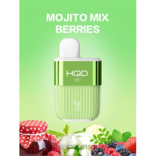 HQD HOT 5000 bocanadas | HQD Vape Uruguay 868F61 mezcla de mojitos con bayas