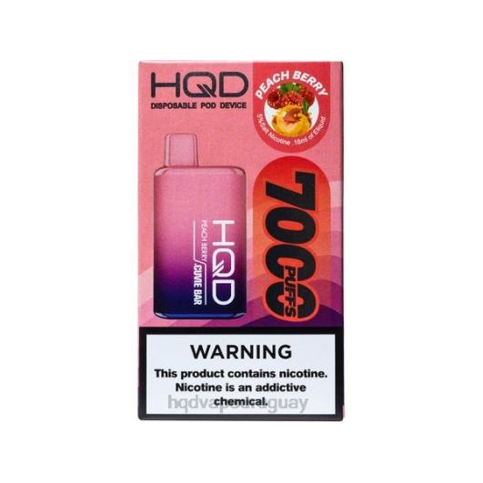HQD CUVIE BAR desechable | Puff HQD Sabores 868F228 baya de durazno