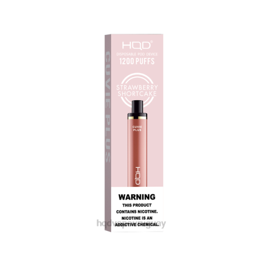HQD CUVIE PLUS vaporizador desechable | HQD Vape Sabores 868F259 pastel de fresas