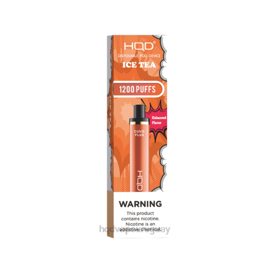 HQD CUVIE PLUS vaporizador desechable | HQD Vapes Sale 868F203 té helado