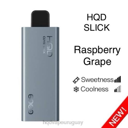 HQD CUVIE SLICK 6000 bocanadas | HQD Vape Uruguay 868F21 uva frambuesa resbaladiza